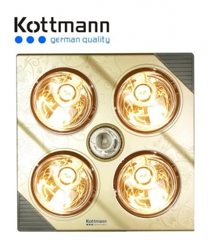 Đèn sưởi Kottmann 4 bóng vàng mã K4B-G